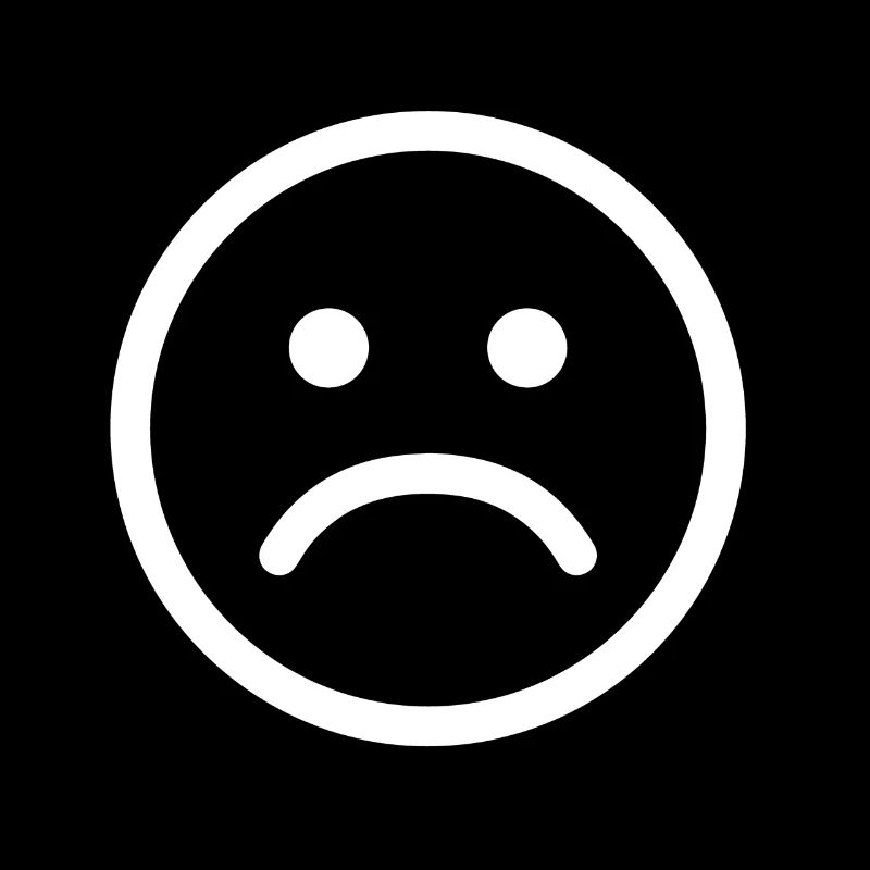 Sad unhappy sad smiley