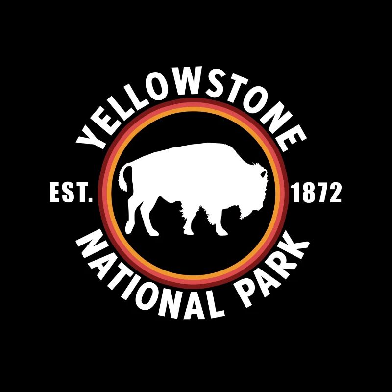 Parc national de Yellowstone Bison EST 1872