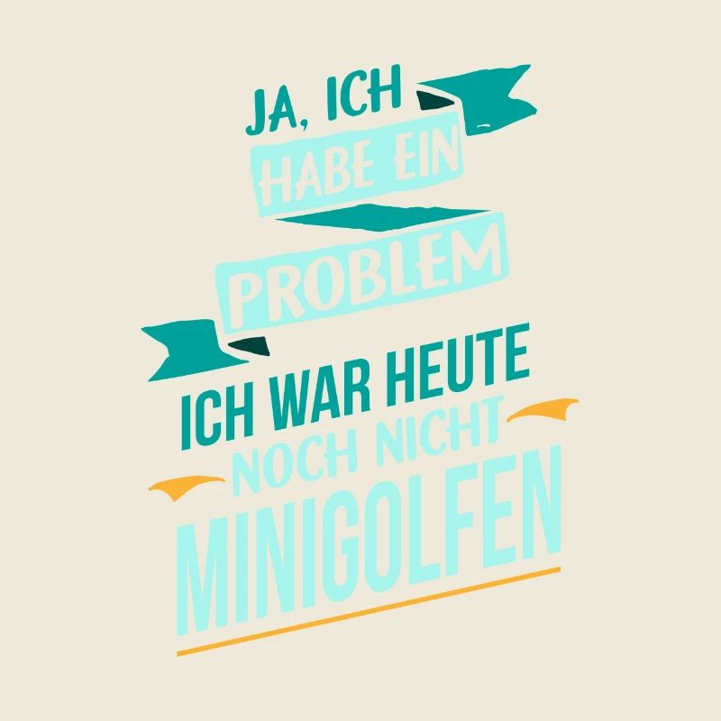 Minigolf Sport Problem ich liebe Geschenk