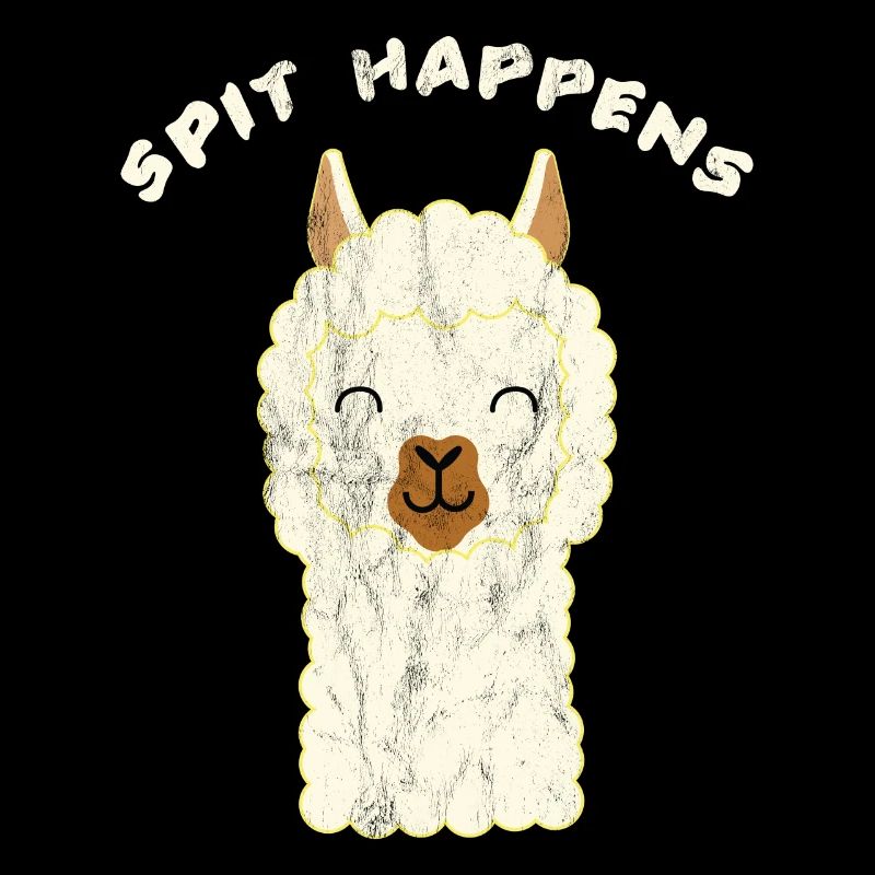 Lama - Spit Happens - Llama T-Shirt - Gift