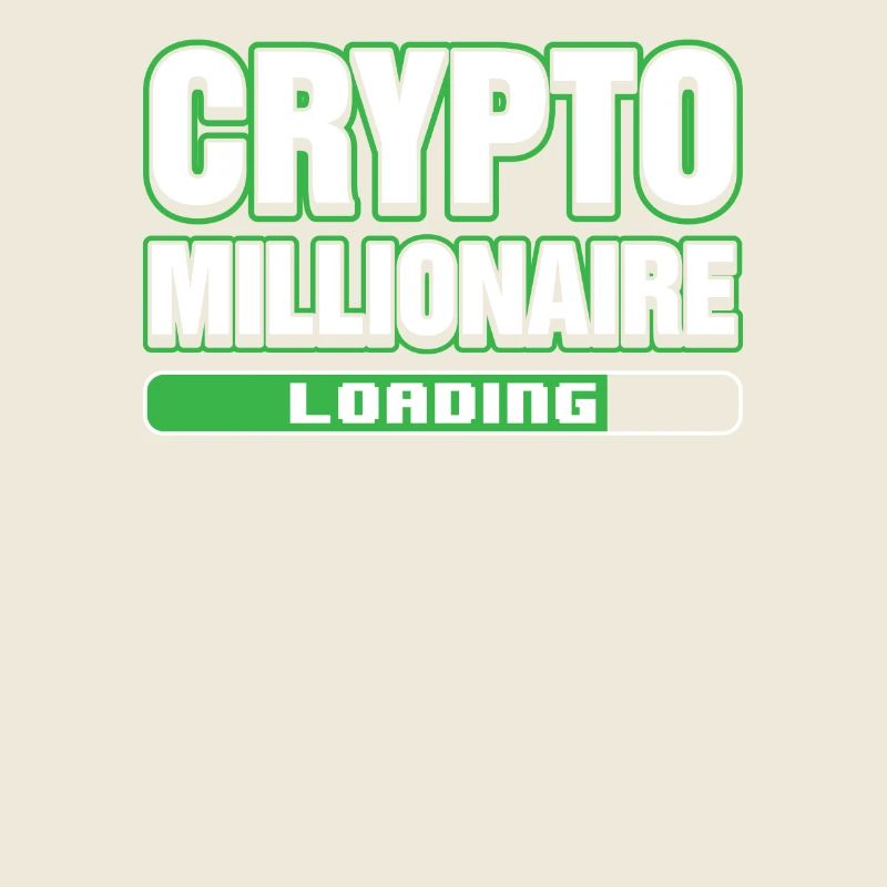 Crypto Millionaire Loading Digital Blockchain HODL
