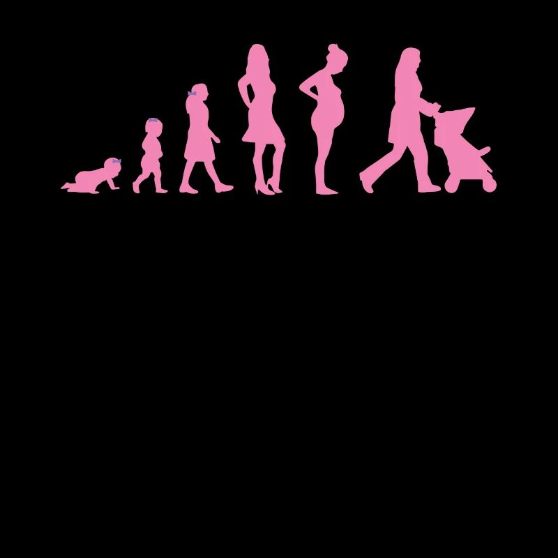 Evolution - Frau - Lustig - Geschenk - Kind