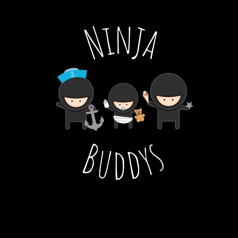 Ninja Buddies Funny Design