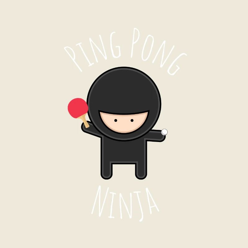 Ping Pong Ninja Conception drôle