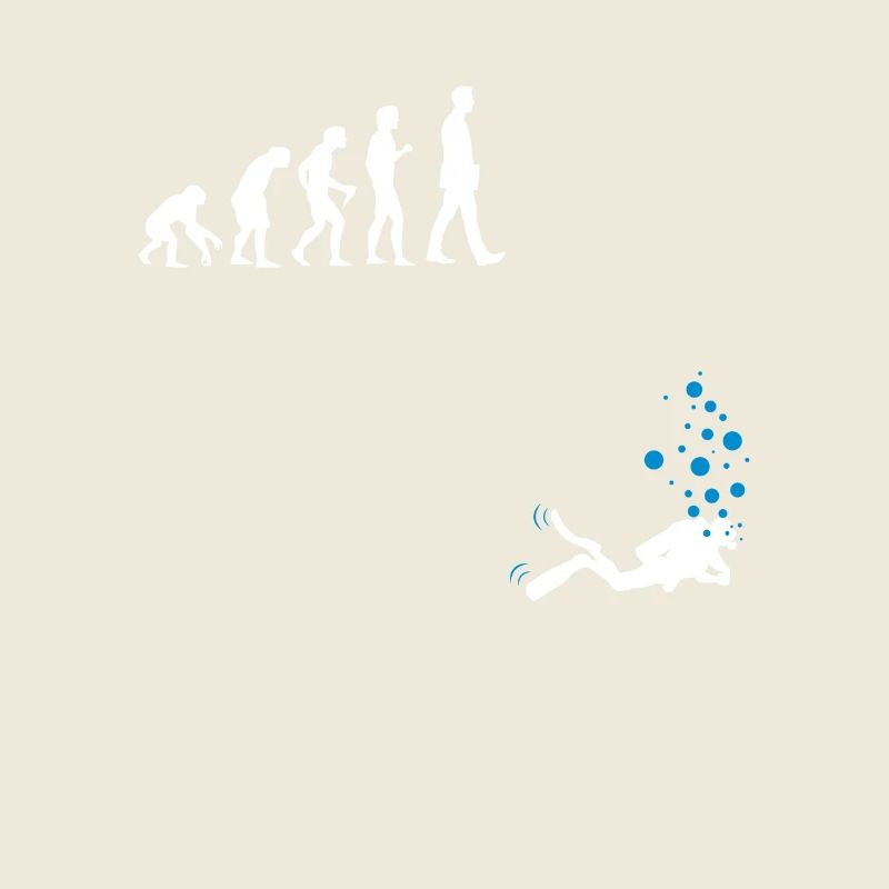 Plongée shirt Evolution cadeau Diver drôle