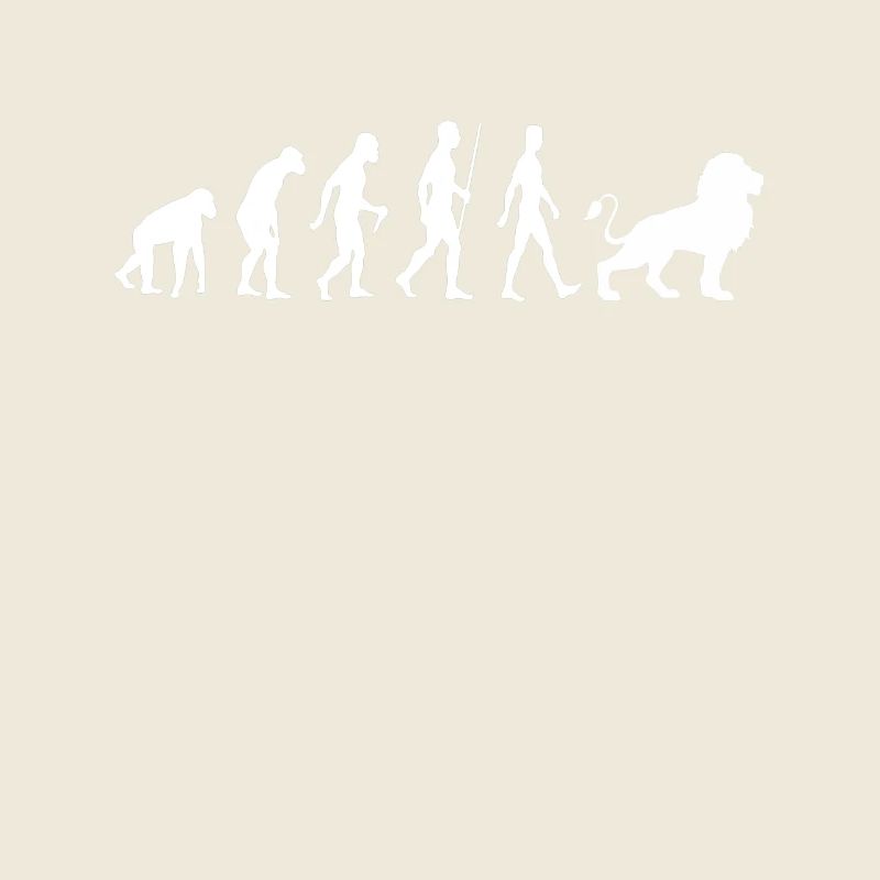 Löwe Evolution Löwenkopf Mähne Zoo Geschenk