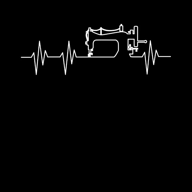 Sewing - tailoring - sewing machine - heartbeat