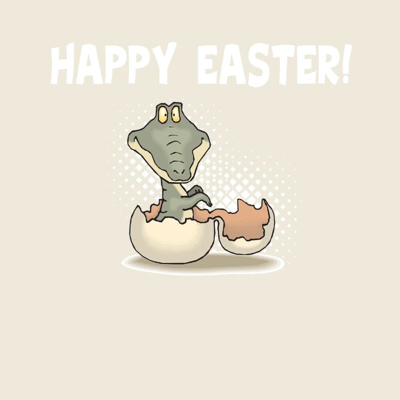 Glücklicher Ostern-Dummkopf-Tag - Alligator Prank