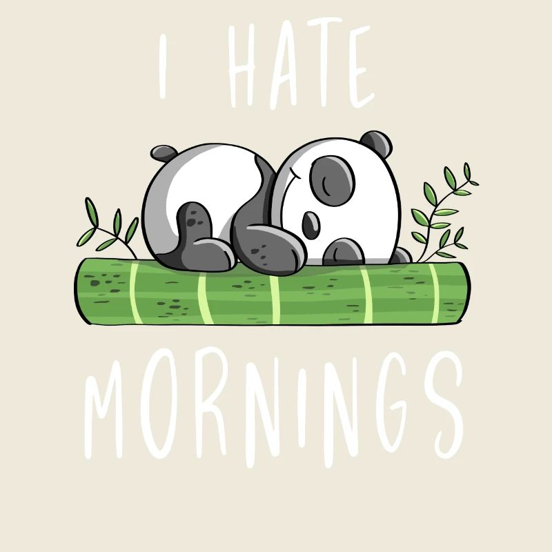 I Hate Mornings - Bambus Panda Bär - Comic