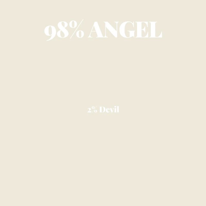 Shirt 98% Angel Engel 2% Devil Teufel Geschenk