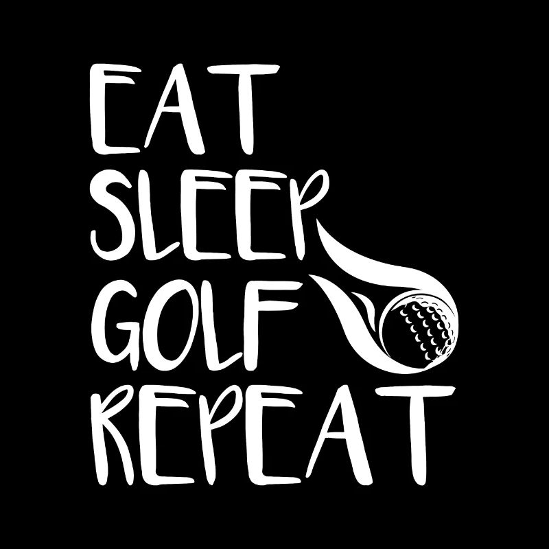 Eat Sleep Golf Repeat Shirt Geschenk Golfen