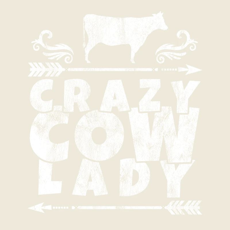 Crazy Cow Lady Gift Vegan Cow Cows Animals