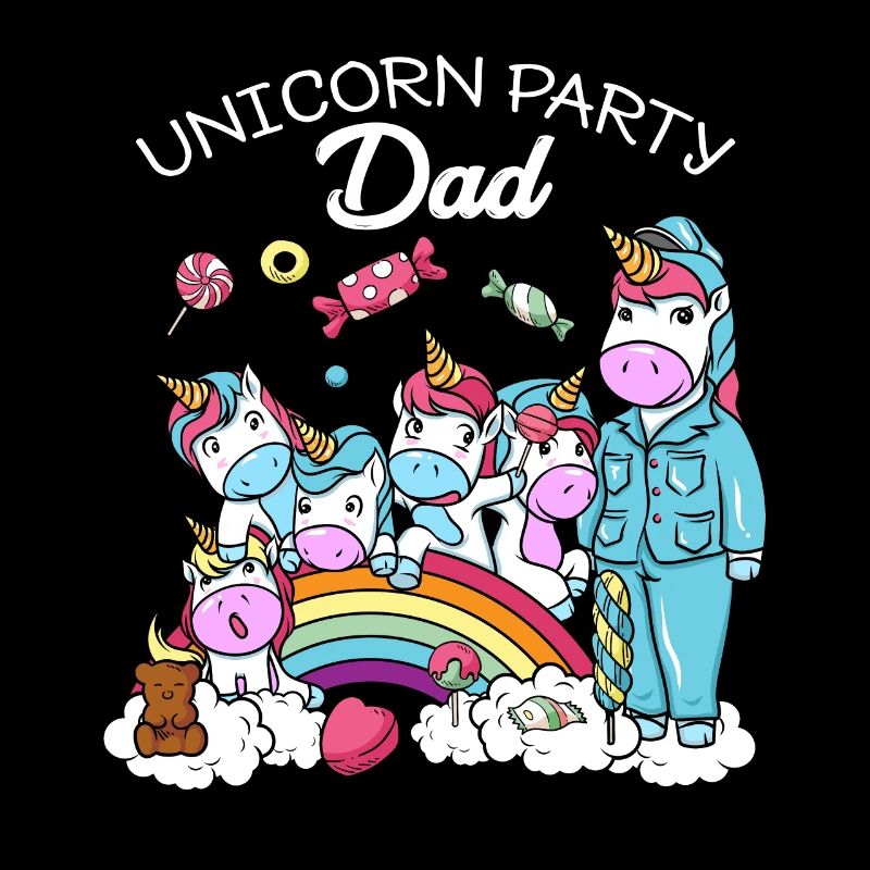 Geburtstag Geschenk Einhorn Party Vater Papa Dad