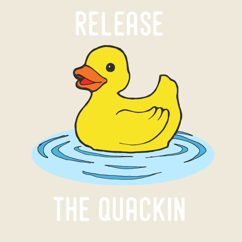 Release the Quackin squeaky duckling duck