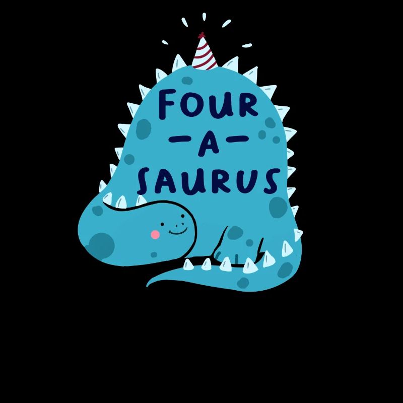 4. Geburtstag Birthday Boy Dinosaurier Vier