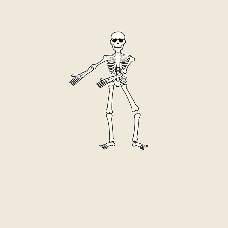 Floss Dance Move Skeleton