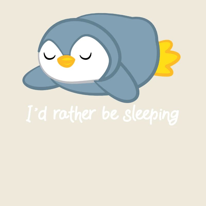 Penguin - penguins - penguin motif - sleeping
