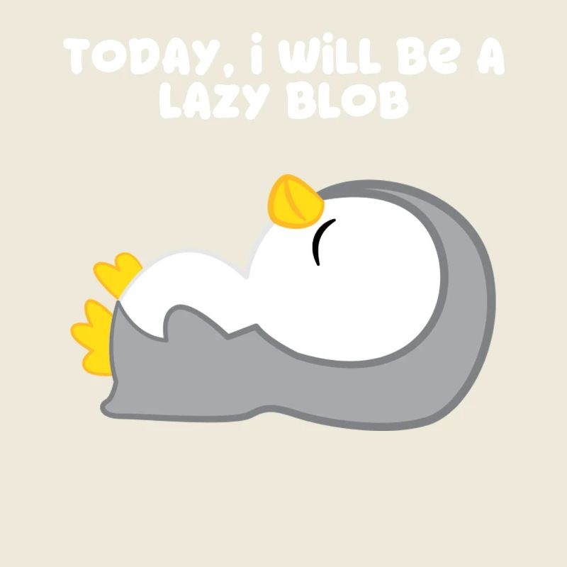 Penguin - penguins - penguin motif - lazybones