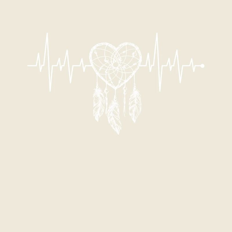 Herzschlag Herzfrequenz Herzlinie Traumfänger