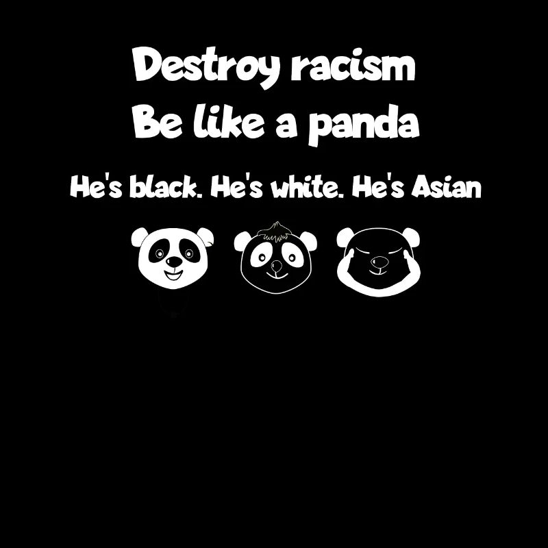 Panda Pandabär gegen Rassismus Antisemitismus