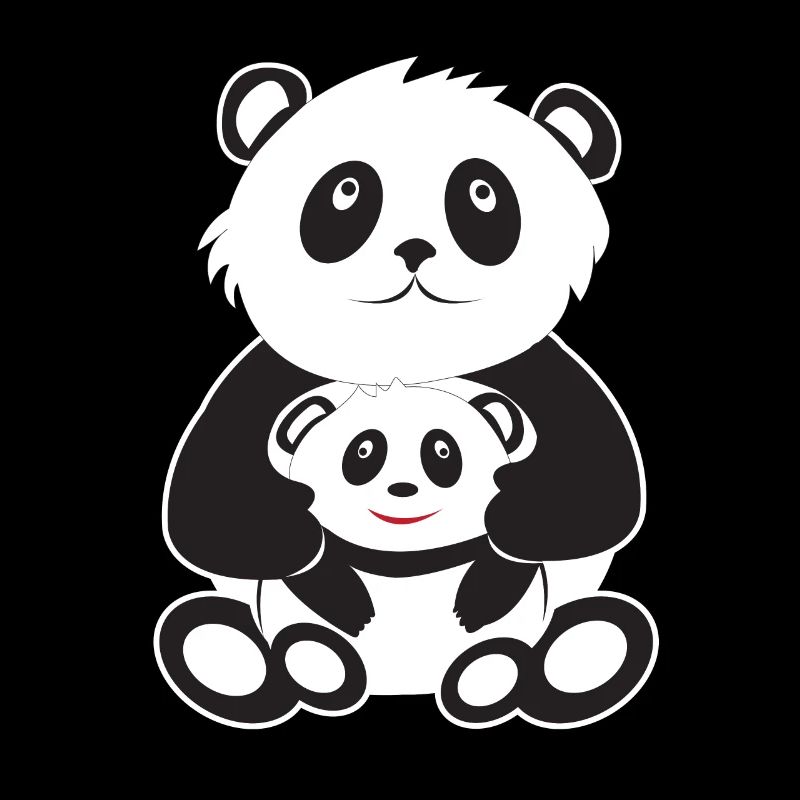 Panda Mama/Papa und Kind