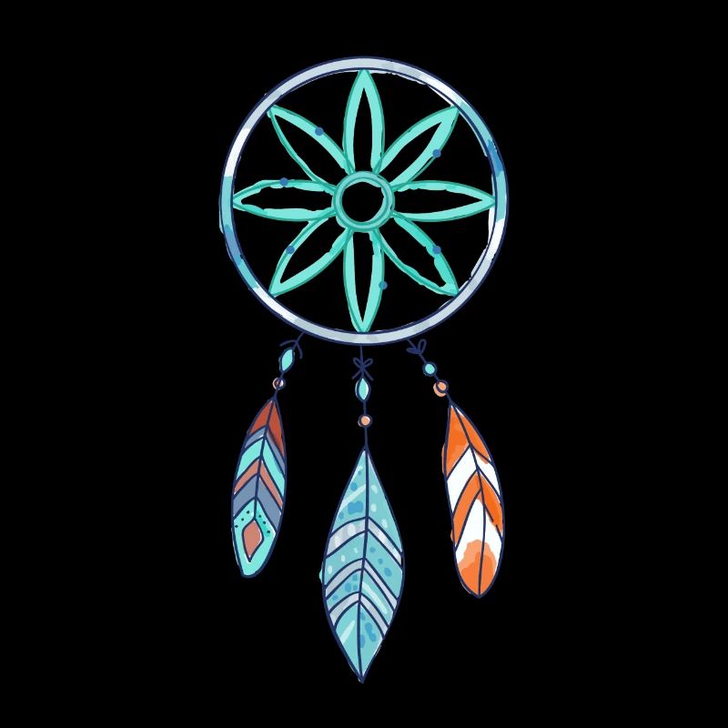 Boho Traumfänger Azurblüten schmuck
