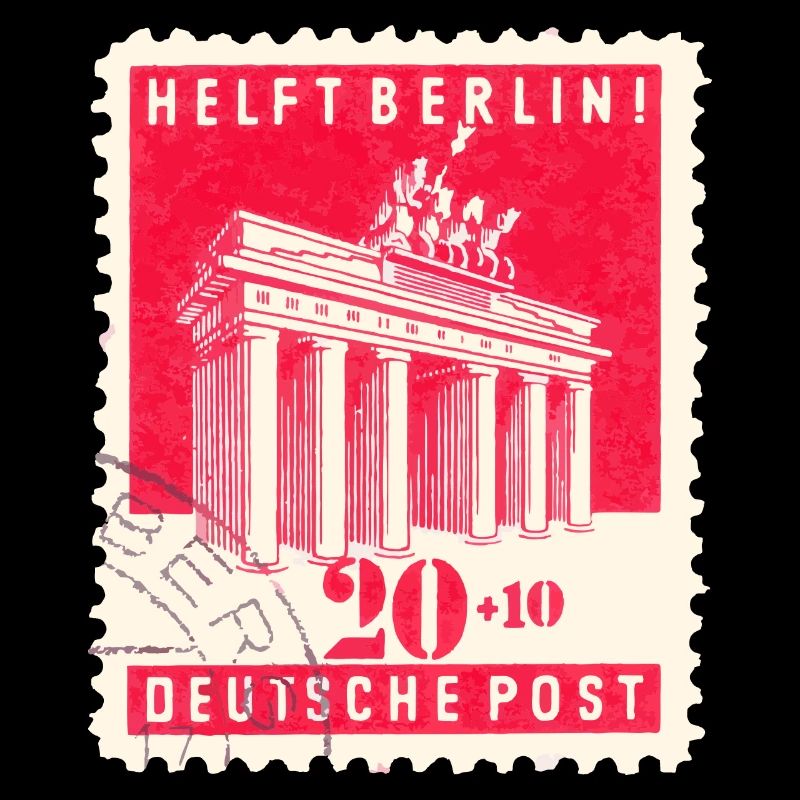 Helft Berlin Briefmarke 20 + 10 Rot 1948