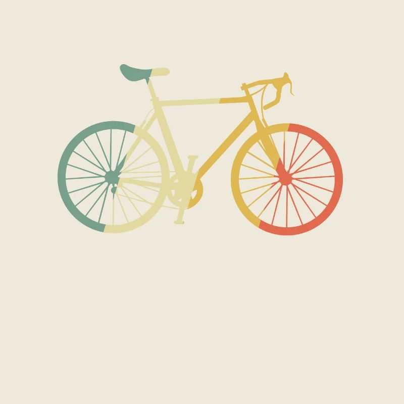 Vélo de course vélo retro multicolore cadeau