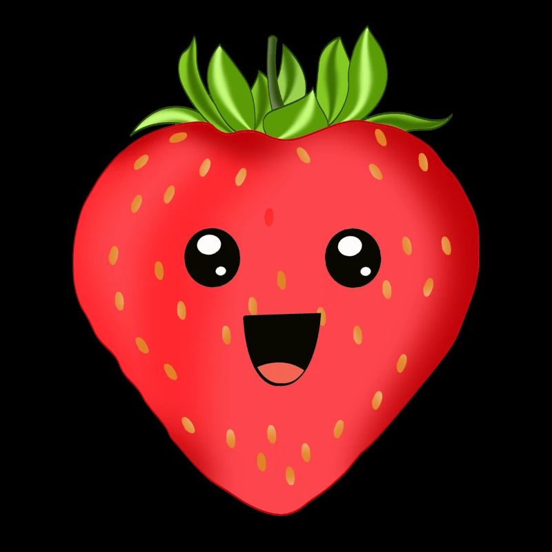 Fröhliche Erdbeere