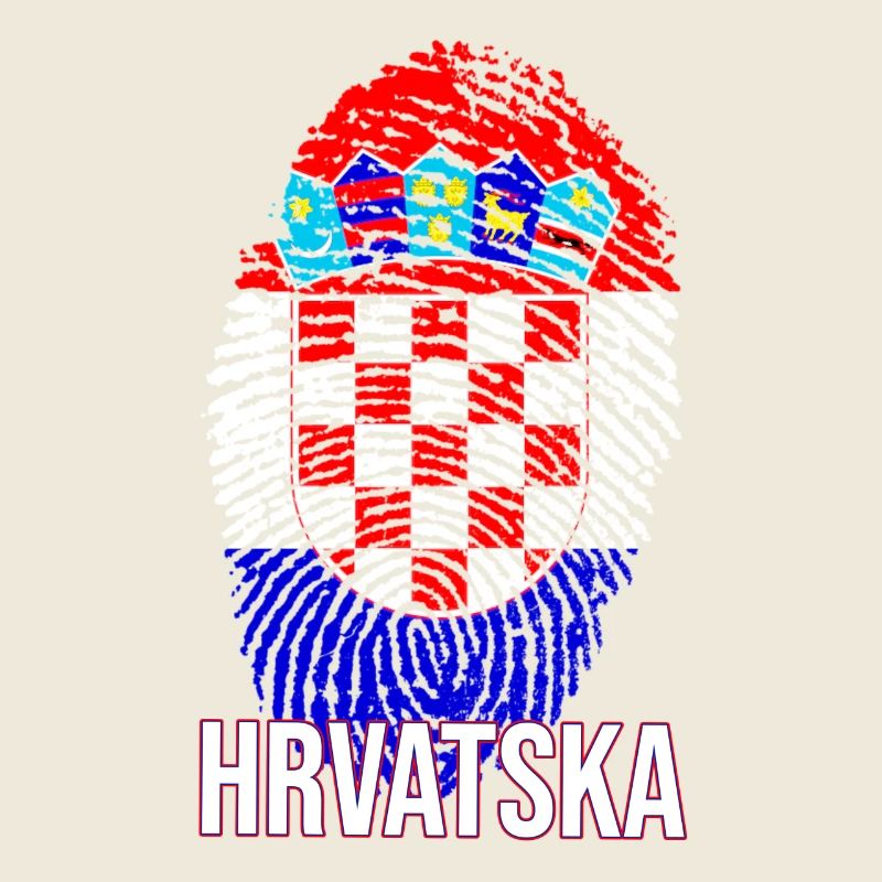 Conception HRVATSKA avec drapeau croate