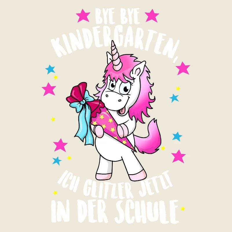 Training Unicorn class Schultüte glitter