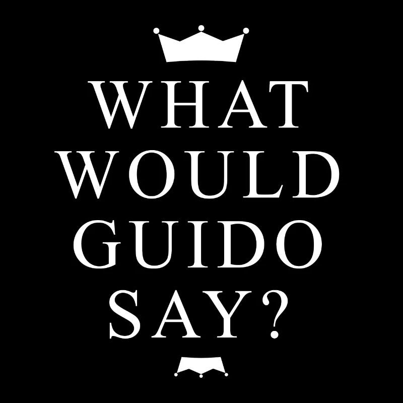 What Would Guido Say? Fan Fun mit Krönchen weiß