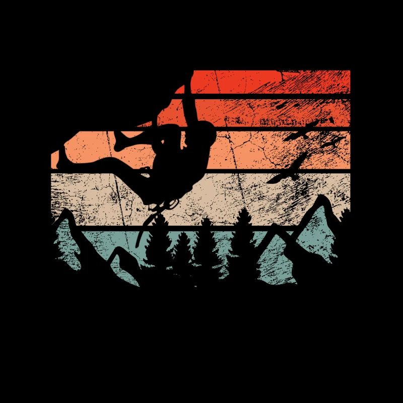 Retro Bouldern Klettern Boulderer Boulder