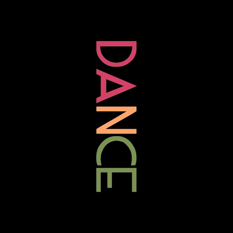 DANCE Design - Bunte Buchstaben Kunst