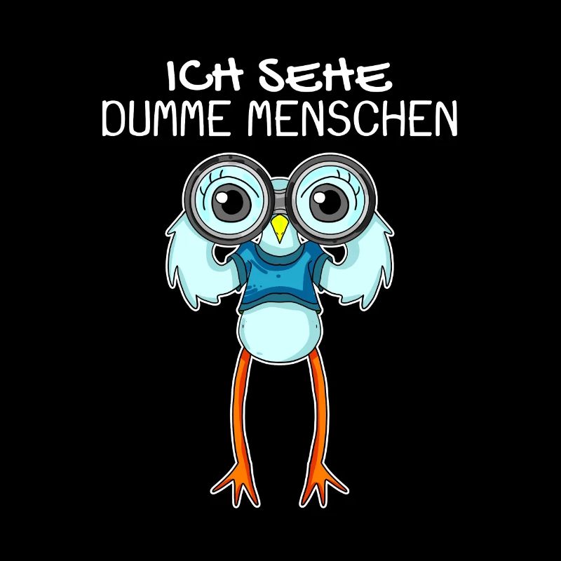 Ich sehe dumme Menschen - Möwe Kapitän Geschenk