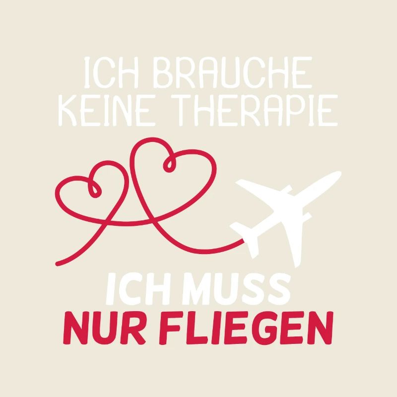 Pilot Therapie Spruch Flugzeug Geschenk