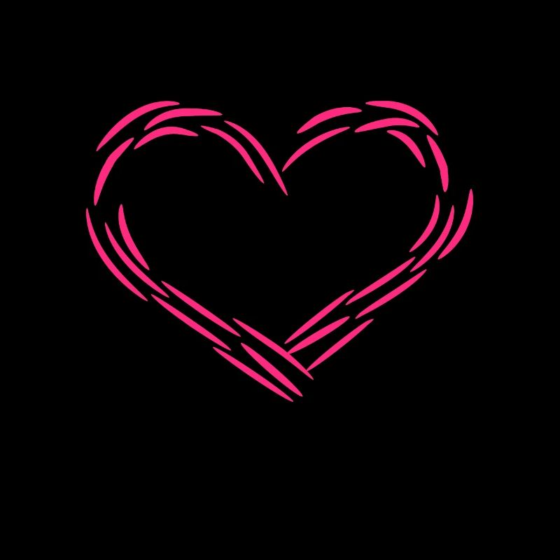 Herz Design Linie Symbol Liebe Rosa Geschenk