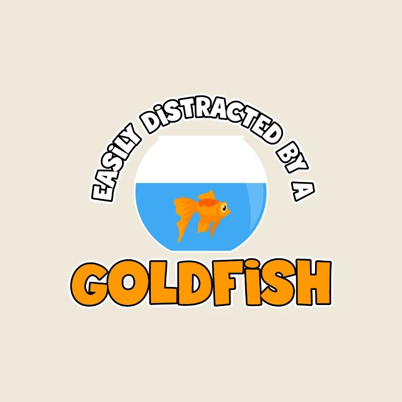 Easily distracted by a goldfish - aquarium