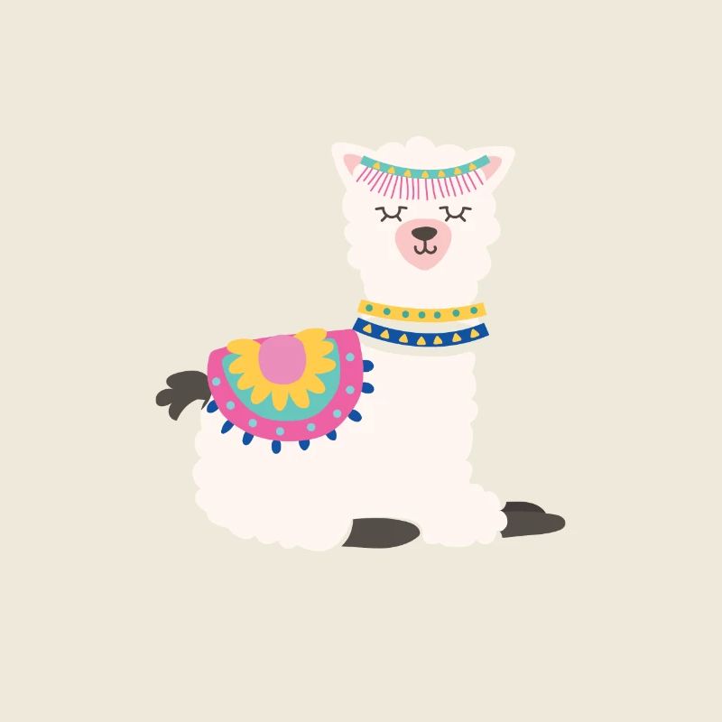 Sleeping alpaca