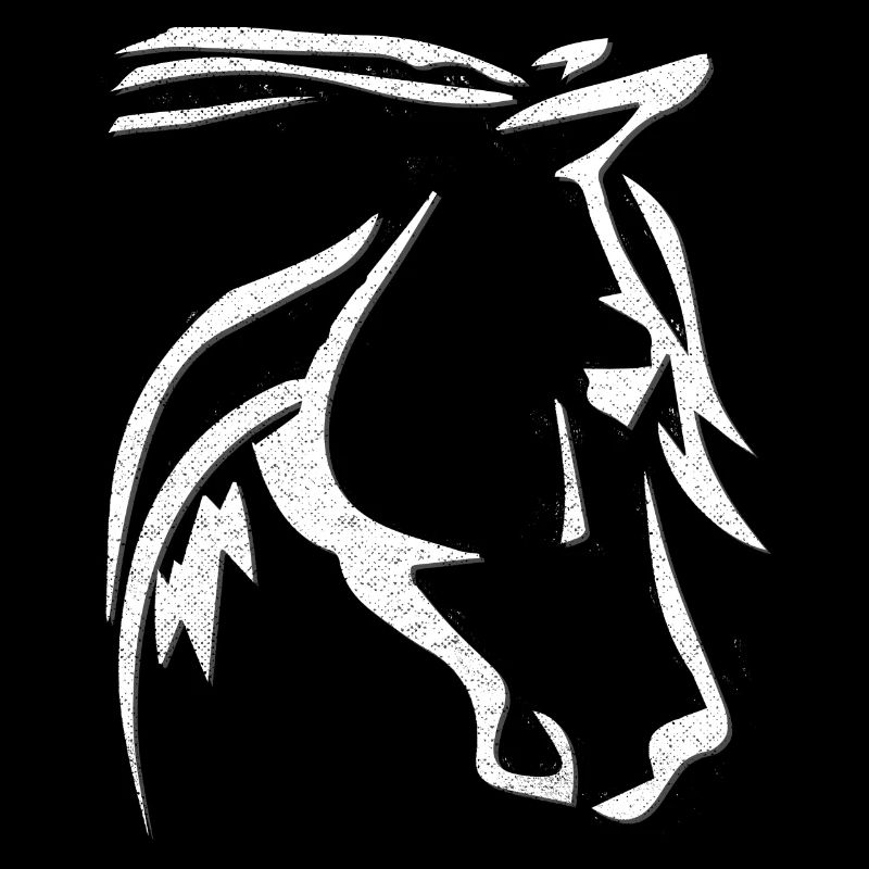 Tête de cheval - dessin de cheval - équitation - cavalière