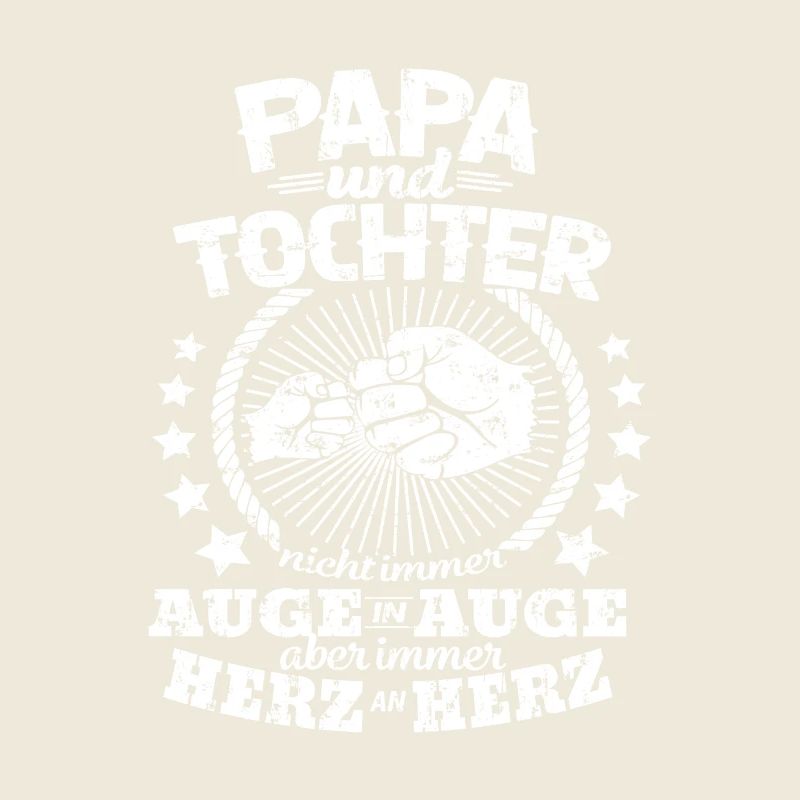 Vater und Tochter Herz an Herz