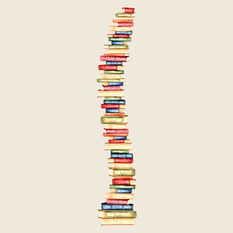 Books spine backbone bookworm