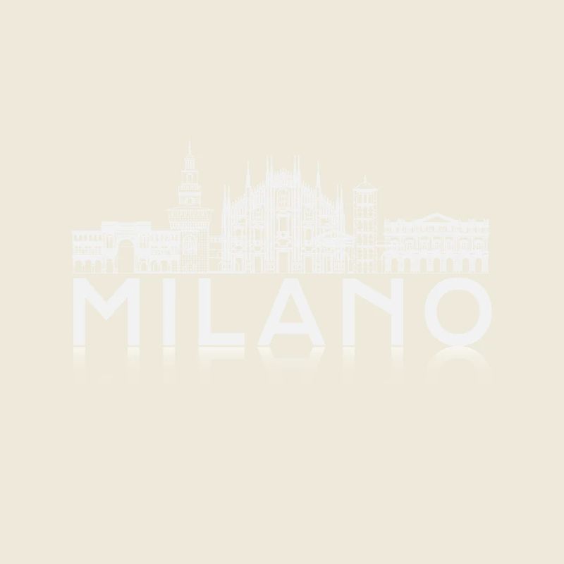 Milano Skyline Silhouette Reflection
