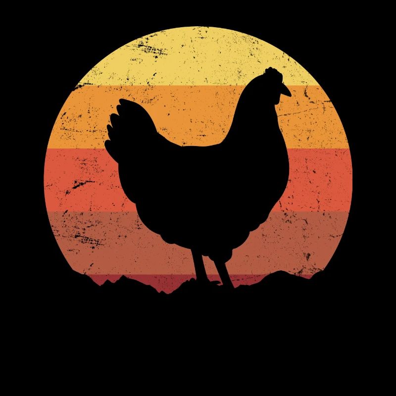 Huhn Retro