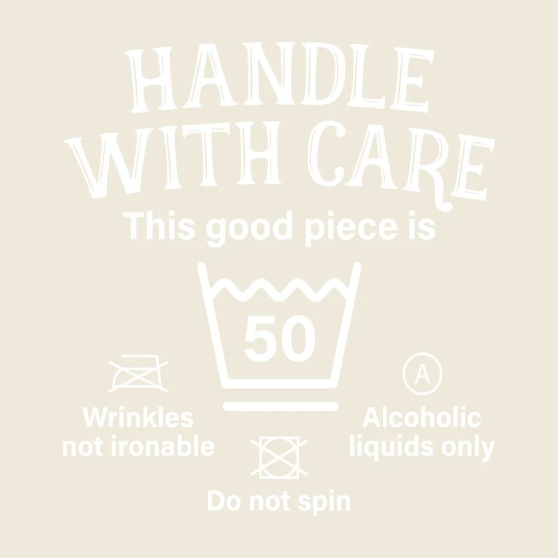 Handle With Care Fünfzig Geschenk 50. Geburtstag