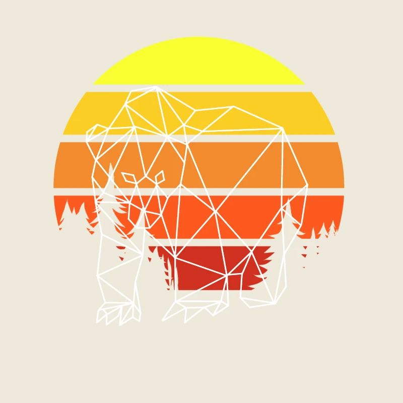 Bär Polygon Sunset