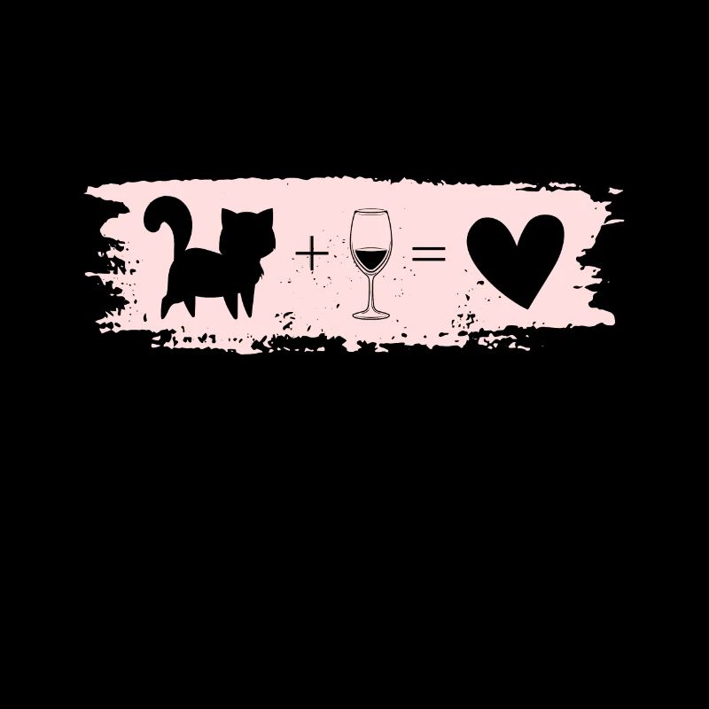 Katze Wein Herz