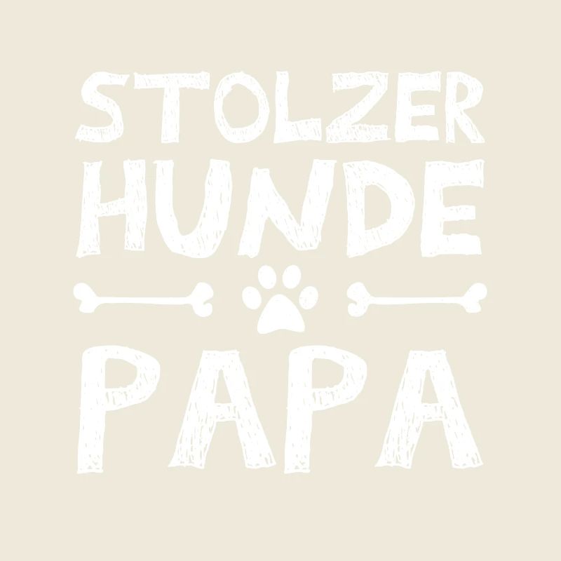 Stolzer hunde Papa