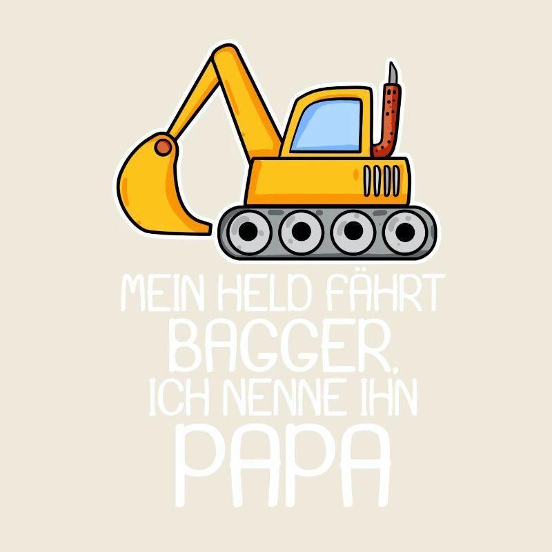 Bagger Bauarbeiter Papa
