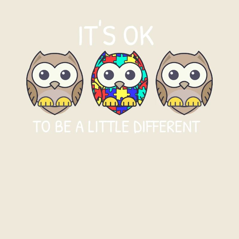 It's ok to be different Eule Asperger Autismus